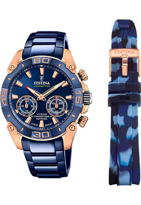 Festina F20549-1 Mens Chrono Bike Smartwatch and Strap Gift Set - Image 1