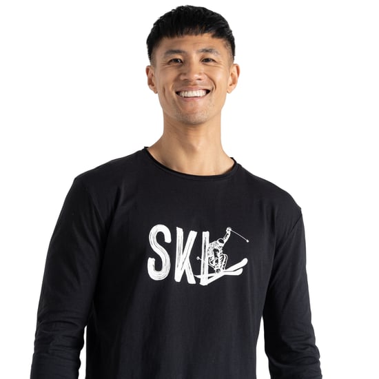 Regatta Mens Stomping Long-Sleeved T-Shirt (Black) - Image 6