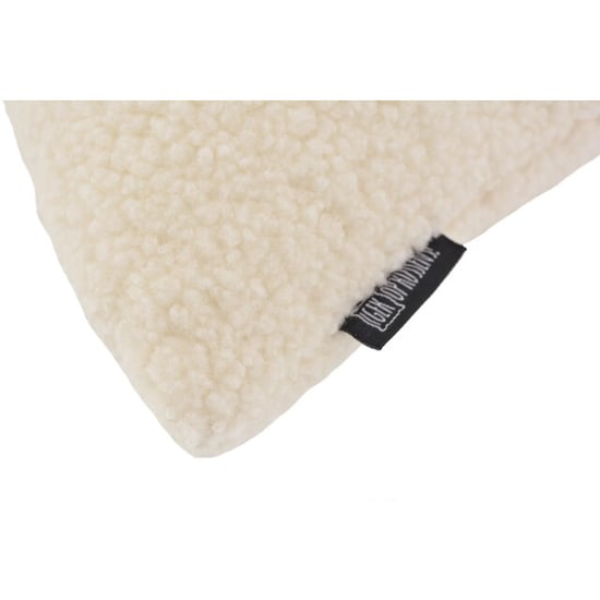 Gek op kussens! Sierkussen teddy crème | 45 x 45 cm | polyester - Image 2