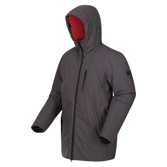 Regatta Yewbank II Parka för herrar (Ash/Danger Red) - Image 3