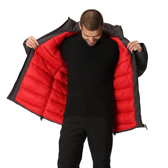Regatta Yewbank II Parka för herrar (Ash/Danger Red) - Image 4