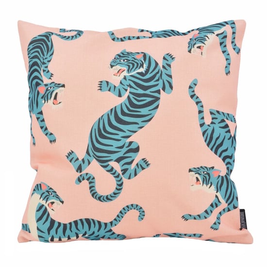 Gek op kussens! Sierkussen blue tiger | 45 x 45 cm | katoen/linnen - Image 1