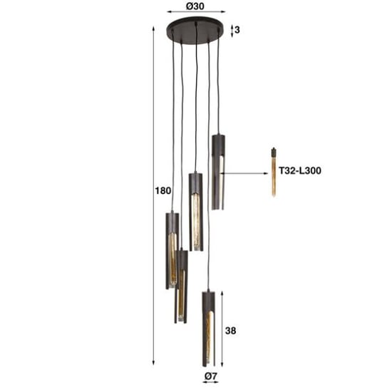 Hoyz hanglamp 5l getrapt tube artic - Image 2