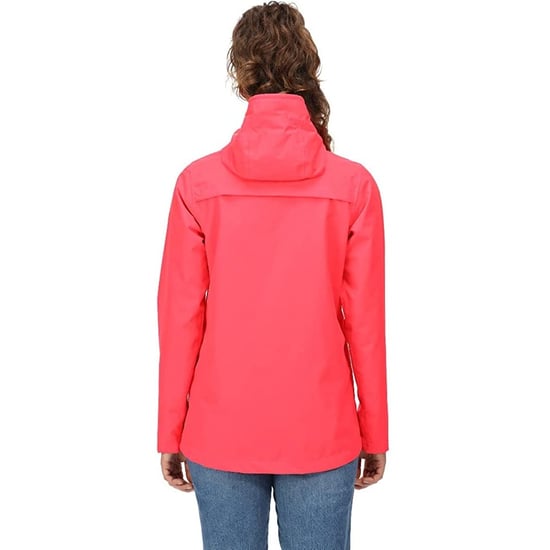 Regatta Womens/Ladies Bayarma Lightweight Waterproof Jacket (Neon Pink) - Image 2