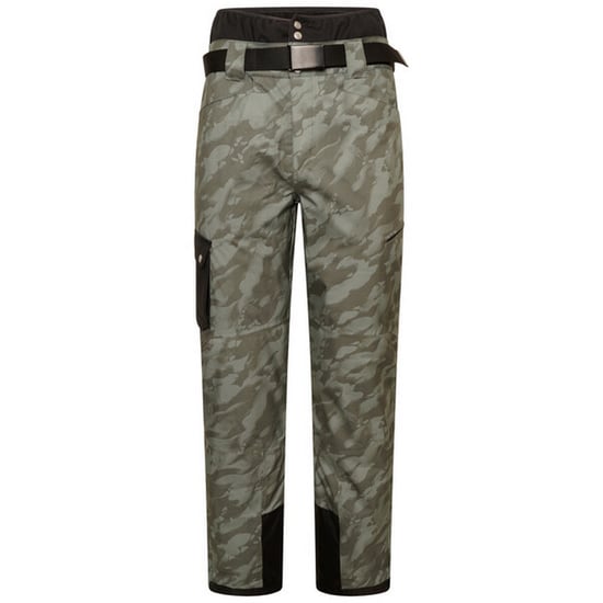 Dare 2B Mens Absolute II Insulated Camo Ski Trousers (Duck Green/Black) - Image 1