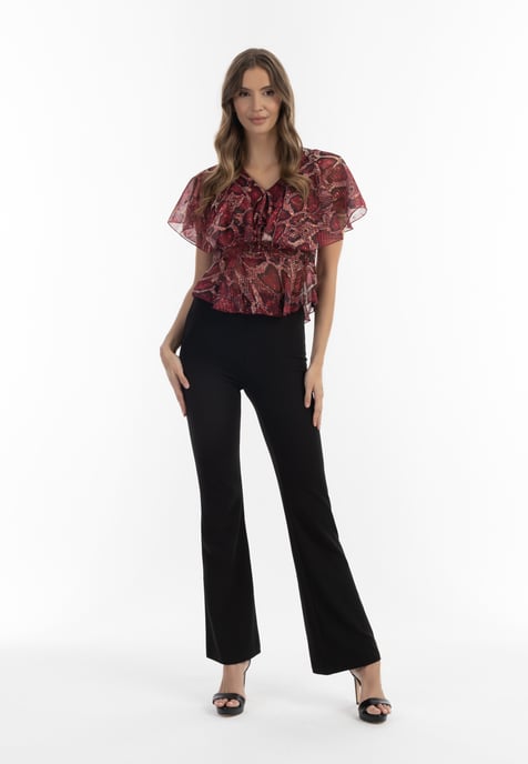 Faina Blouse Dames rode slang - Image 2