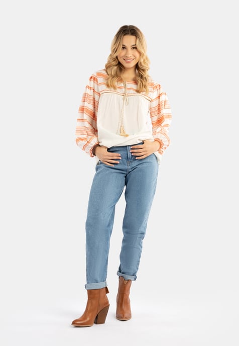 IZIA Blouse Dames oranje - Image 2