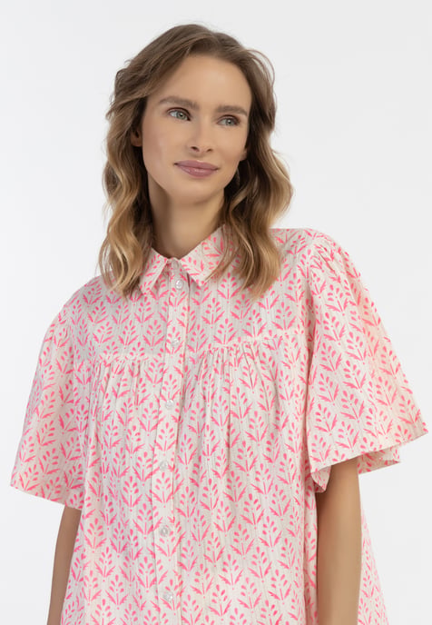 IZIA blouse met korte mouwen Dames neonroze - Image 5