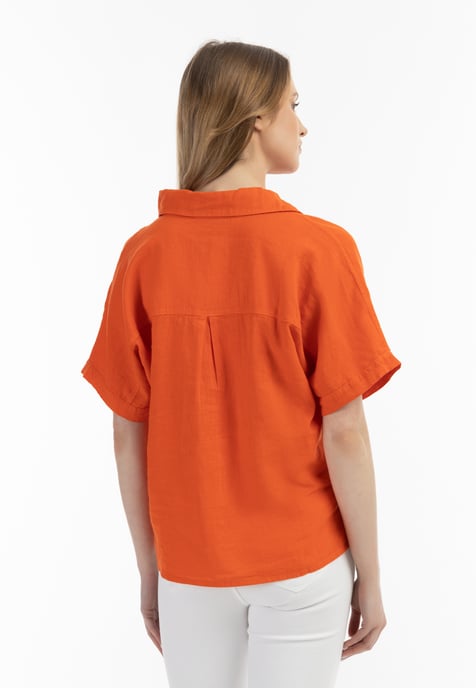 usha Blouse shirt Dames oranje - Image 4