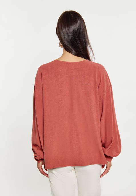 usha Blouse Dames Roest oranje - Image 4