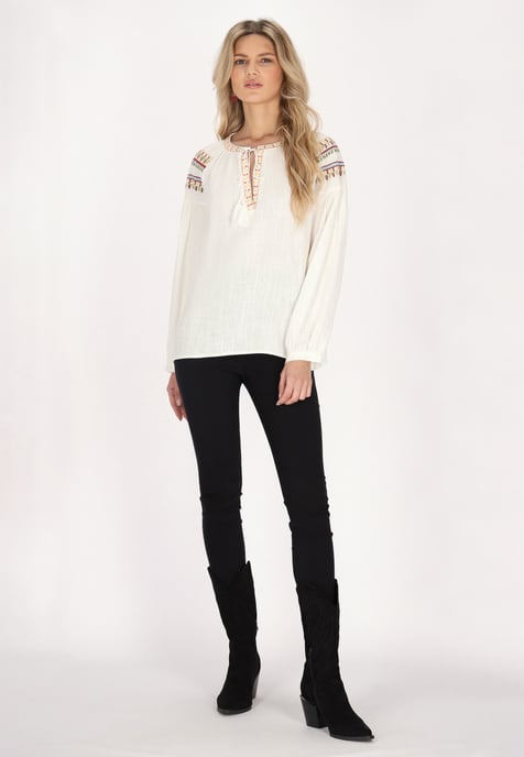 usha Blouse Dames wit - Image 2