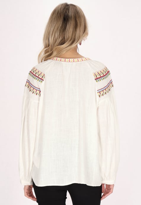usha Blouse Dames wit - Image 4