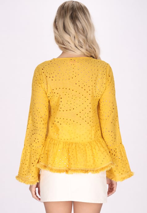 IZIA Blouse Dames geel - Image 4