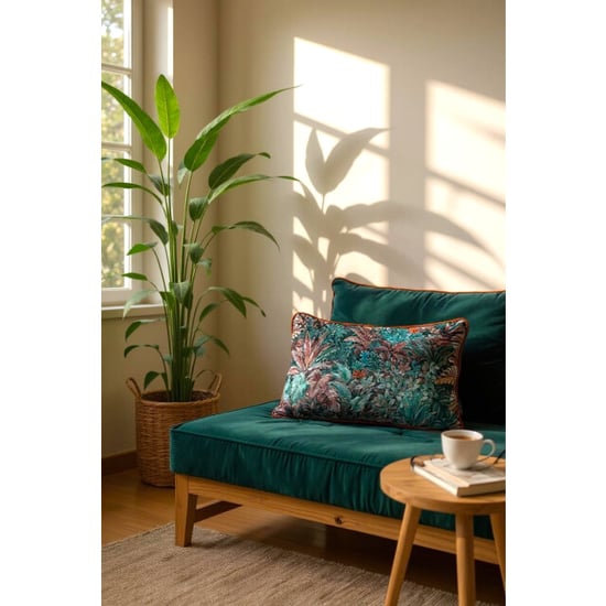 NOVÉE Velvet jungle red | 30 x 50 cm | kussenhoes | velvet/polyester - Image 2