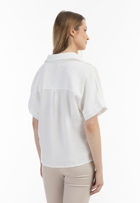 usha Blouse shirt Dames wit - Image 4