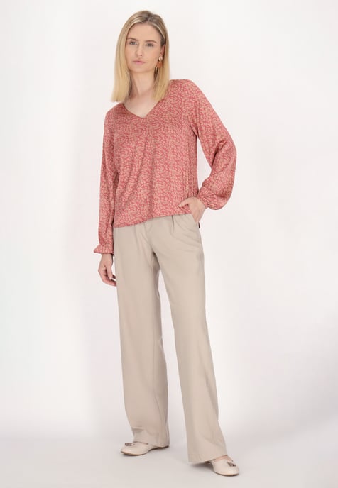 usha Blouse Dames Oud roze beige - Image 2