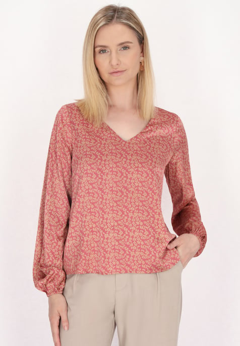 usha Blouse Dames Oud roze beige - Image 3