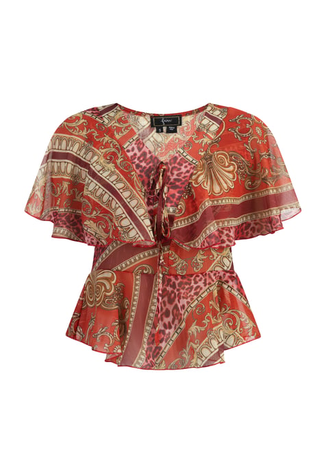 Faina Blouse Dames rood - Image 1