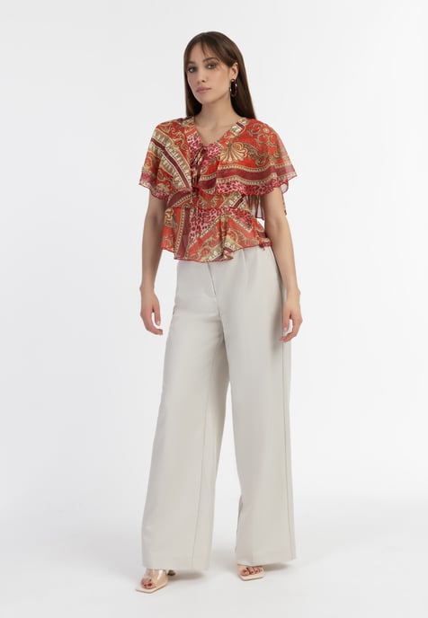 Faina Blouse Dames rood - Image 2
