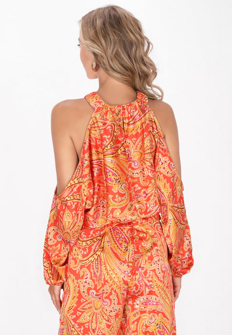 IZIA Blouse vrouwen oranje veelkleurig - Image 4