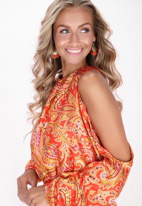 IZIA Blouse vrouwen oranje veelkleurig - Image 5