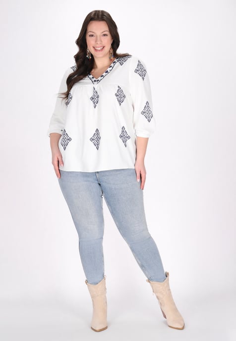 usha Grote maat blouse vrouwen wit - Image 2