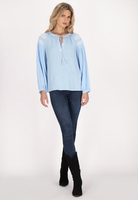 usha Blouse Dames lichtblauw - Image 2