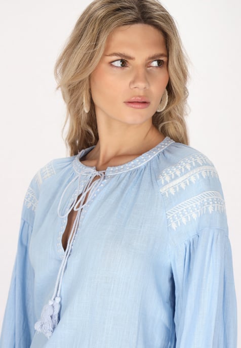usha Blouse Dames lichtblauw - Image 5
