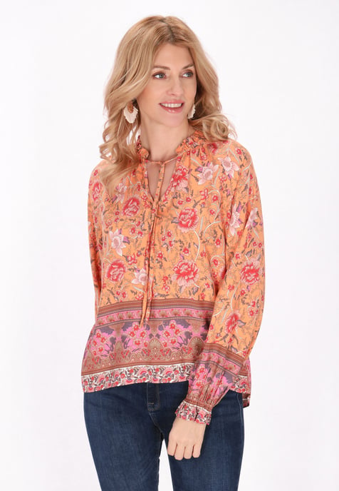 usha Blouse vrouwen oranje veelkleurig - Image 3