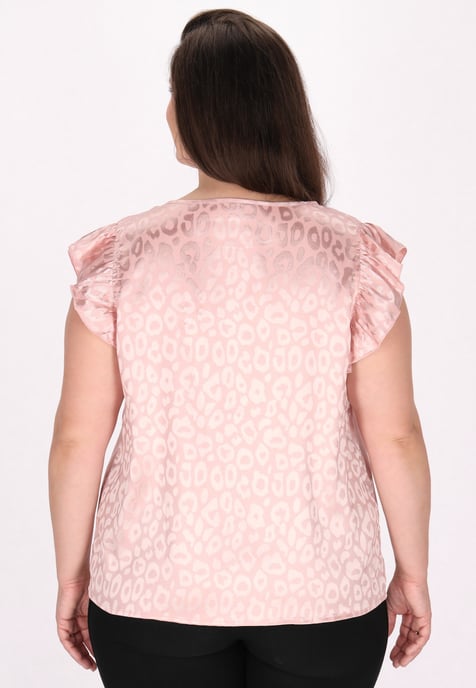 IZIA Grote maat blouse Dames roze - Image 4