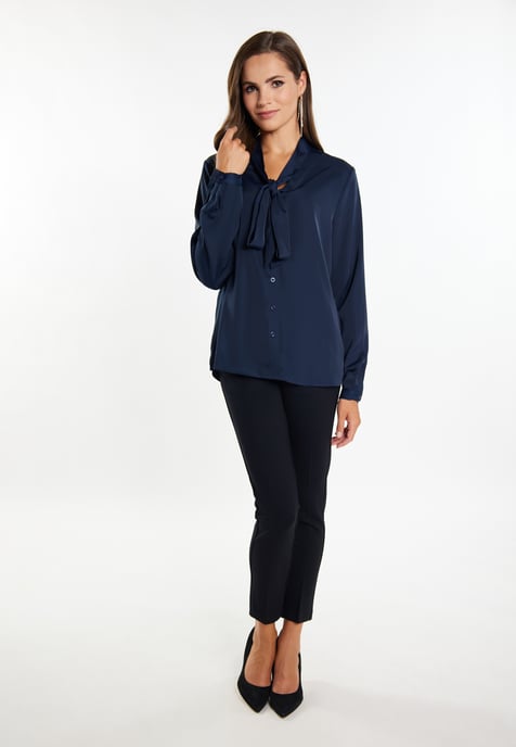 Faina sjaal blouse Dames marine - Image 2