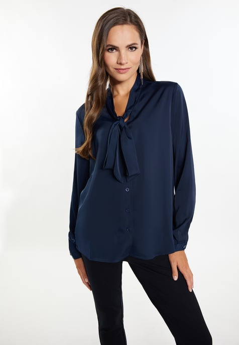 Faina sjaal blouse Dames marine - Image 3