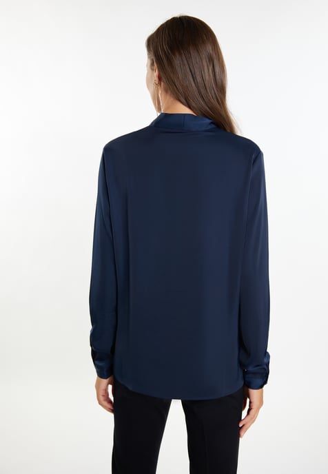 Faina sjaal blouse Dames marine - Image 4