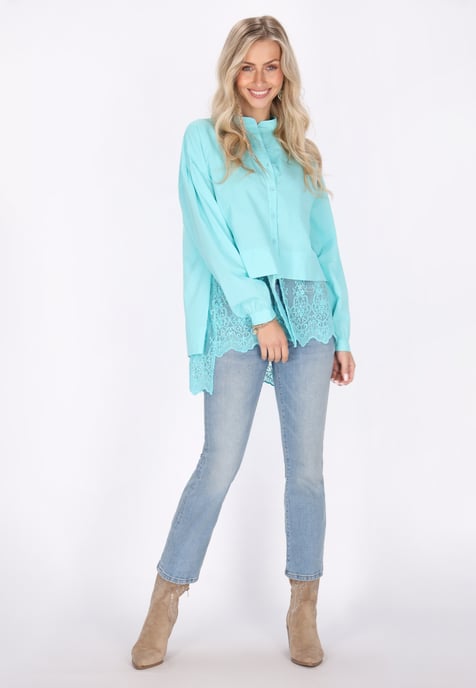 IZIA Blouse Dames aqua - Image 3