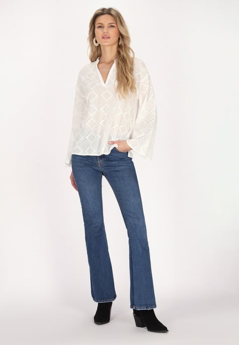 usha Blouse Dames wit - Image 2
