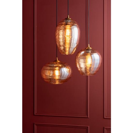 Leitmotiv hanglamp glamour globe amber - Image 4