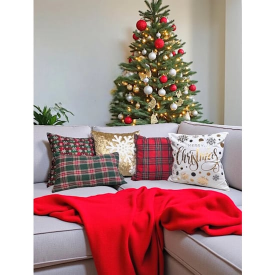 Gek op kussens! Balls & snowflakes | 45 x 45 cm | kussenhoes | katoen/polyester - Image 2