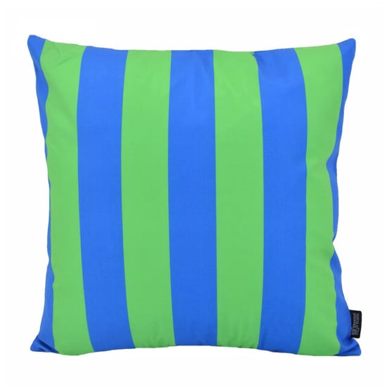 Gek op kussens! Streep blauw/groen | 45 x 45 cm | kussenhoes | katoen/polyester - Image 1