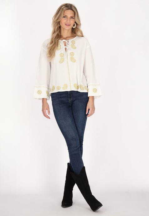 usha Blouse Dames wit - Image 2