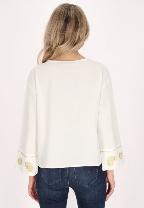 usha Blouse Dames wit - Image 4