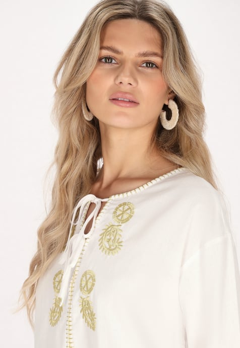 usha Blouse Dames wit - Image 5
