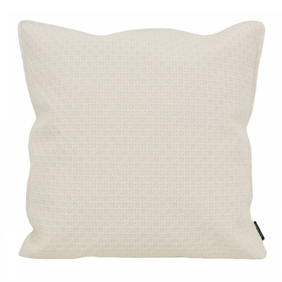 NOVÉE Embossed cream | 45 x 45 cm | kussenhoes | pu leder - Image 1
