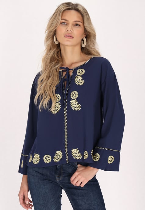 usha Blouse Dames marine - Image 3