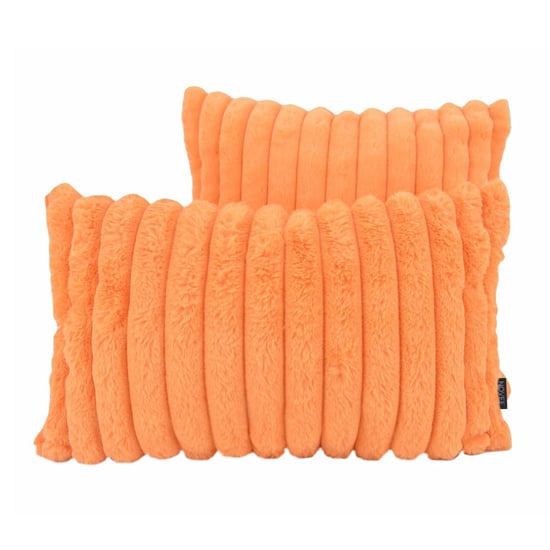NOVÉE Sierkussen rosie rib oranje | 30 x 50 cm | polyester - Image 2