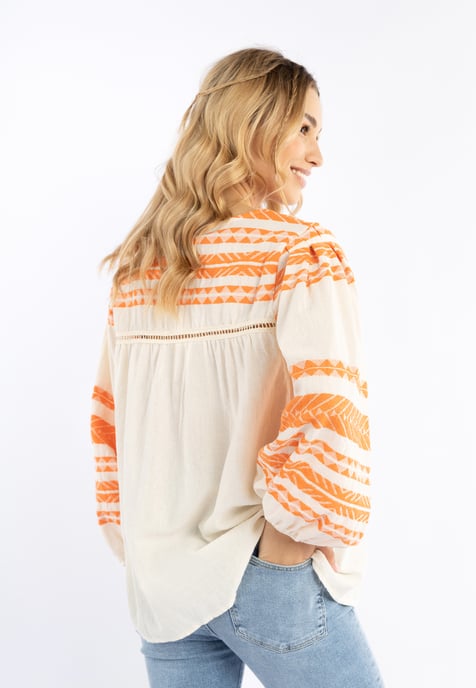 IZIA Blouse Dames oranje - Image 4