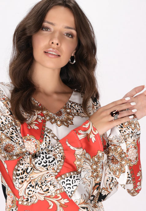 Faina Blouse Dames rood - Image 5