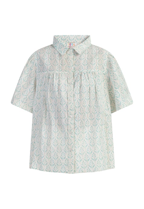 IZIA blouse met korte mouwen Dames turkoois - Image 1