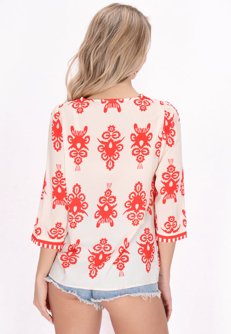 IZIA Blouse vrouwen oranje - Image 4