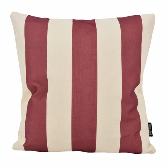 Gek op kussens! Ela stripe wijn | 45 x 45 cm | kussenhoes | katoen/linnen - Image 1
