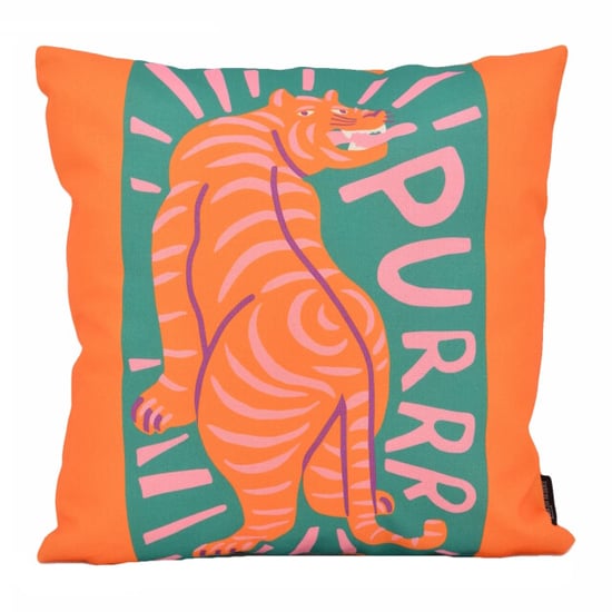 Gek op kussens! Orange tiger | 45 x 45 cm | kussenhoes | katoen/linnen - Image 1